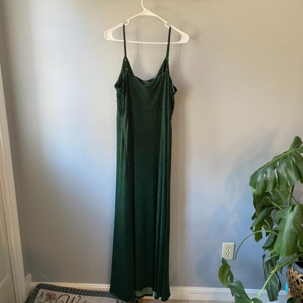 COPY - NWT Michael Kors Plus Size Maxi Dress Cheetah Print Green Summer Dress